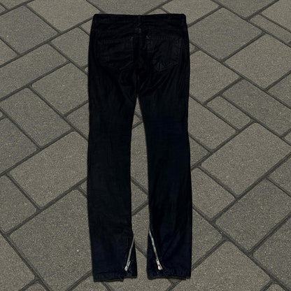 SS09 Rick Owens ‘Black Wax’ Banana Cut Pants