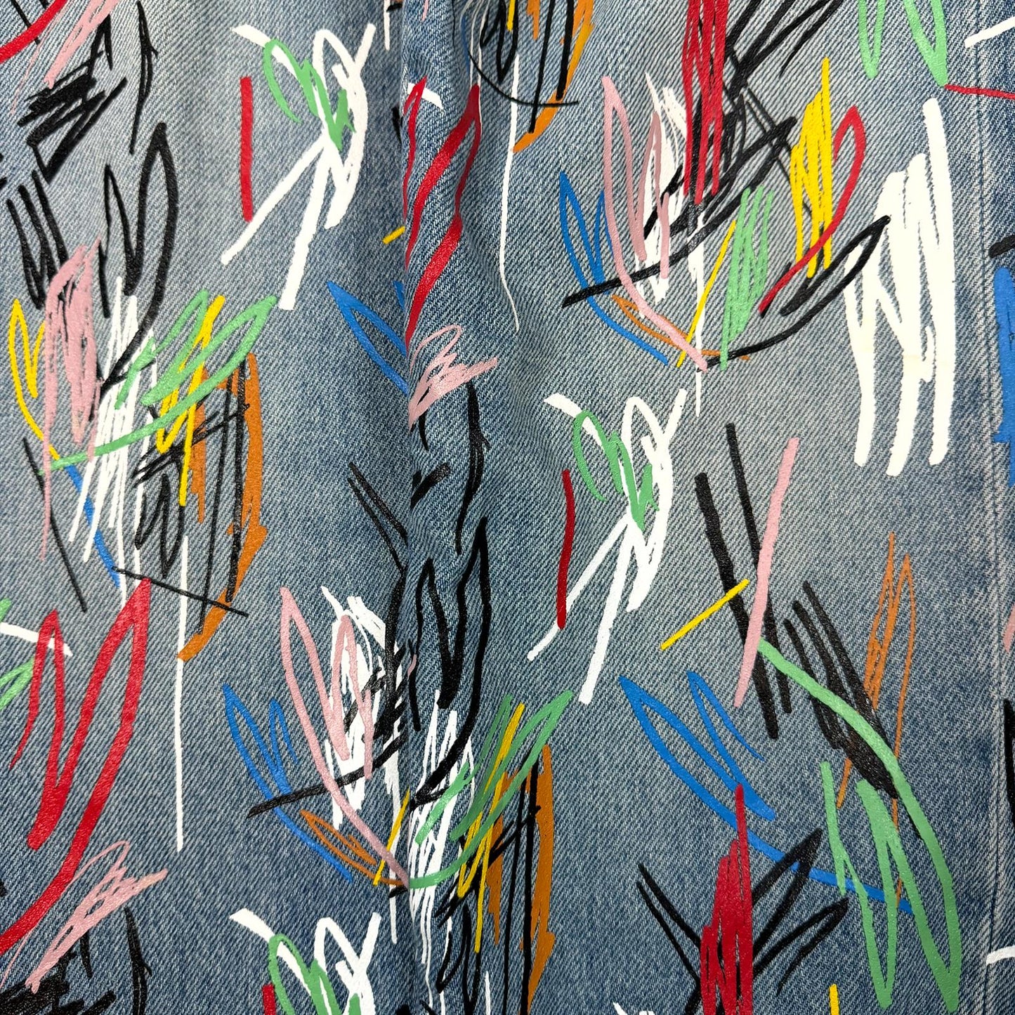 SS15 Dior Homme KVA Scribble Denim