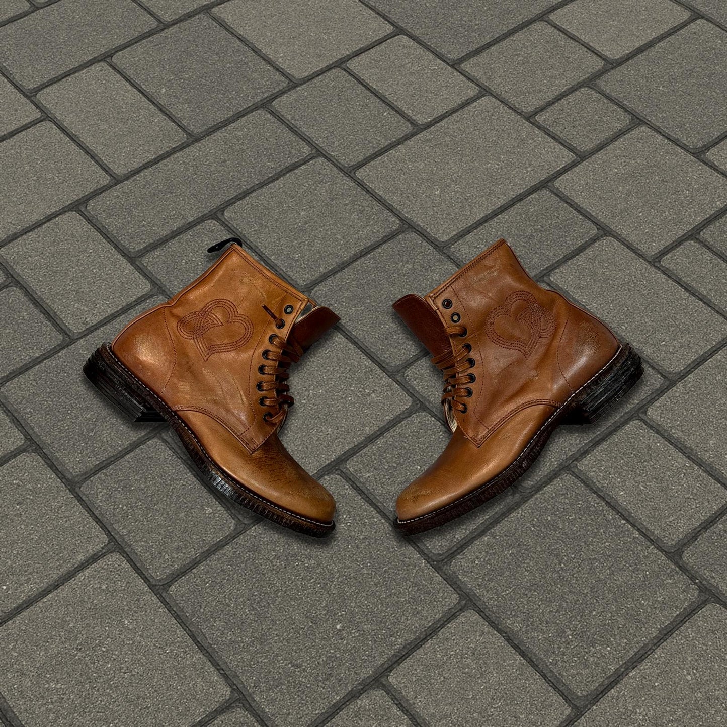 SS03 Number Nine Crying Heart Boots