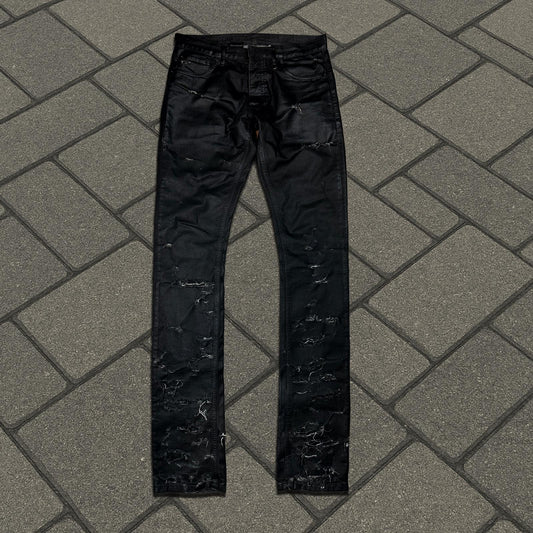 SS04 Dior Homme Waxed Strip Denim