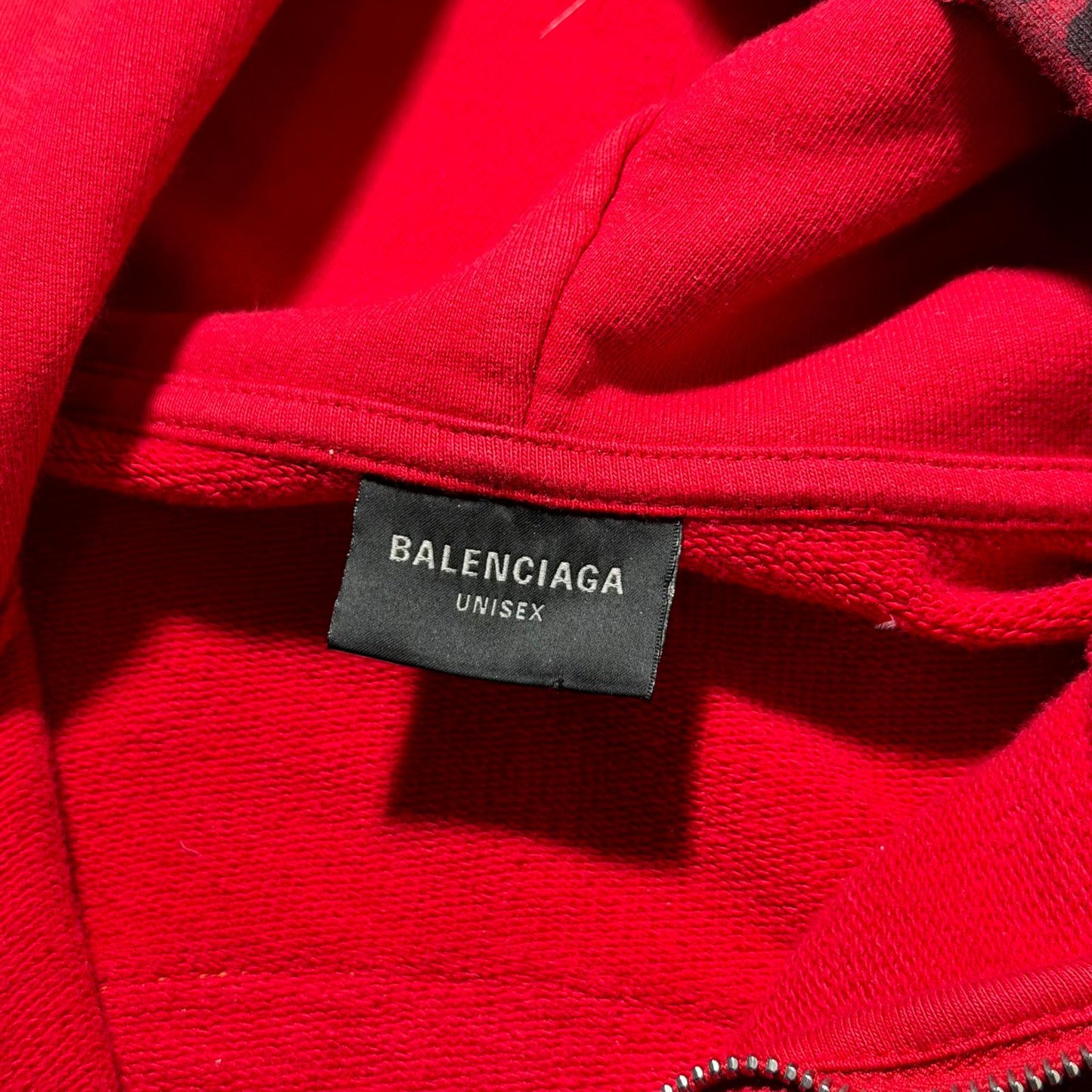 SS23 Balenciaga Red Skater Zip Up Hoodie