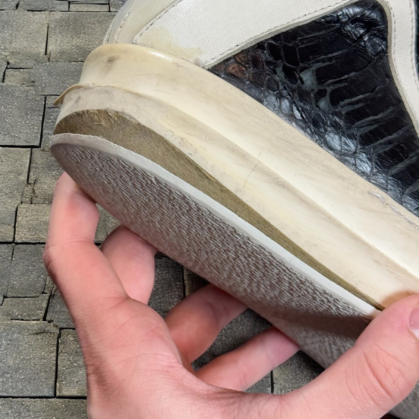 2010 Rick Owens Snakeskin Short Tongue Geobasket