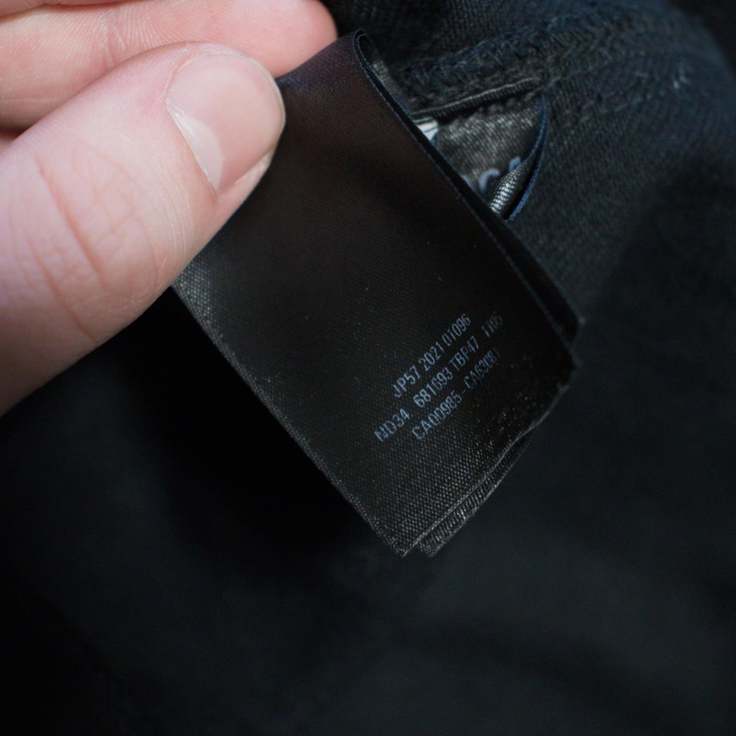 SS22 Balenciaga Pitch Black Raver Denim