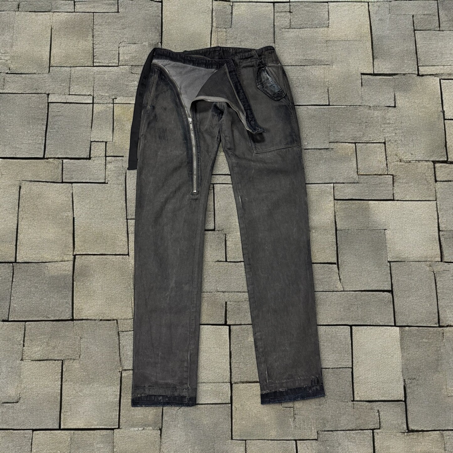 FW12 Rick Owens Hogwash Half Layer Aircut Denim