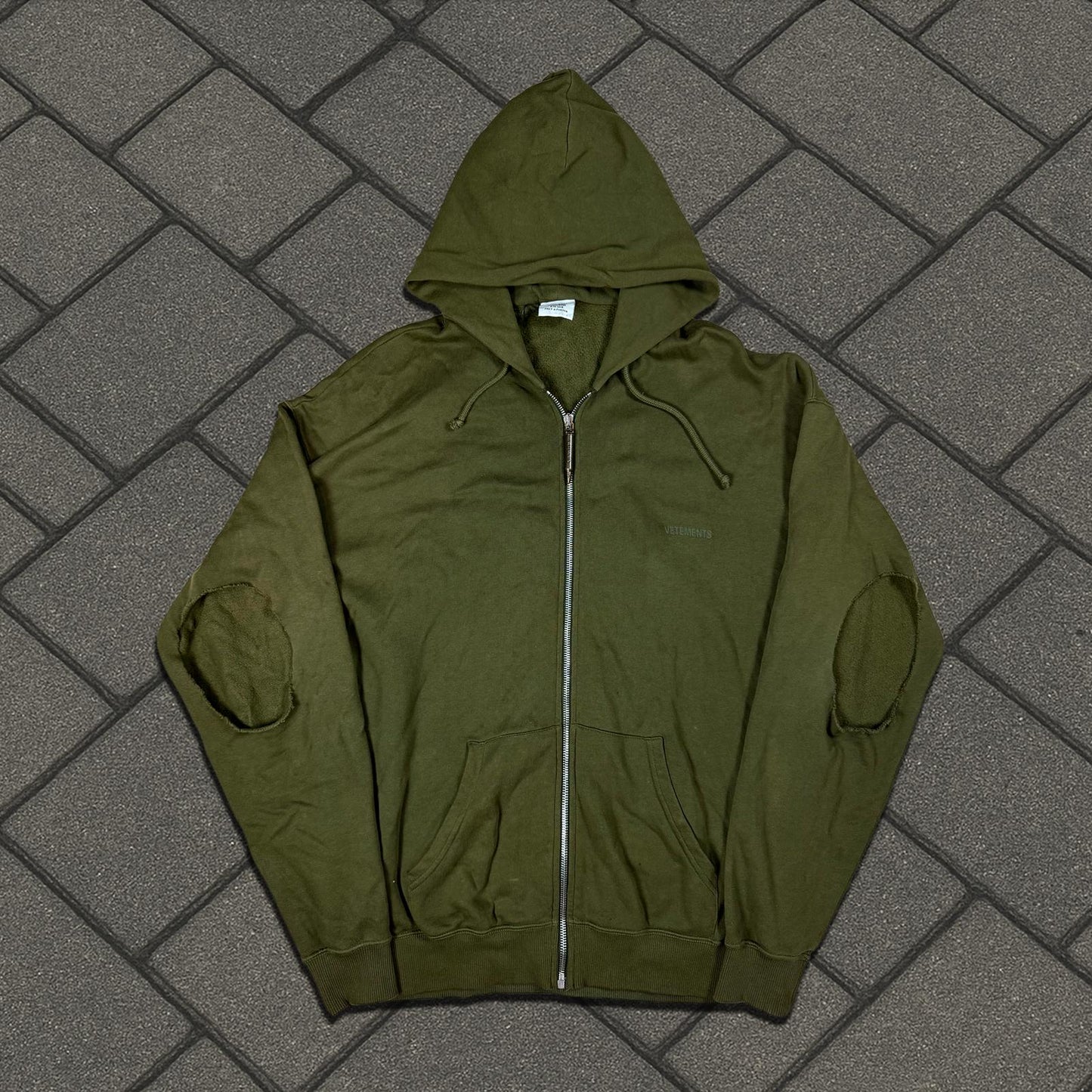 FW19 Vetements Bullet Zip Up Hoodie