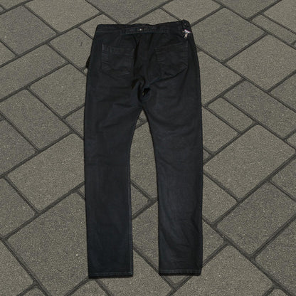 FW16 Rick Owens ‘Black Matte’ Aircut Denim