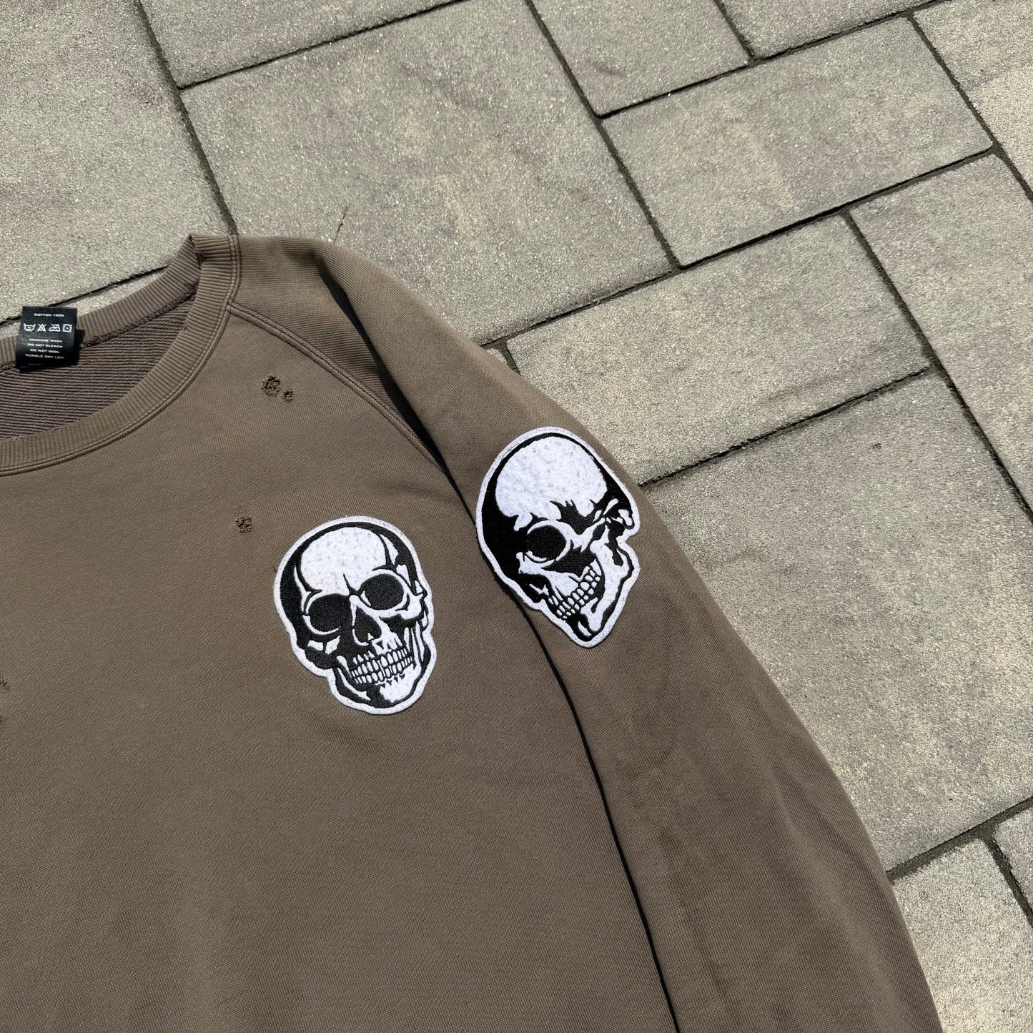 SS04 Number Nine Brown Skull Crewneck