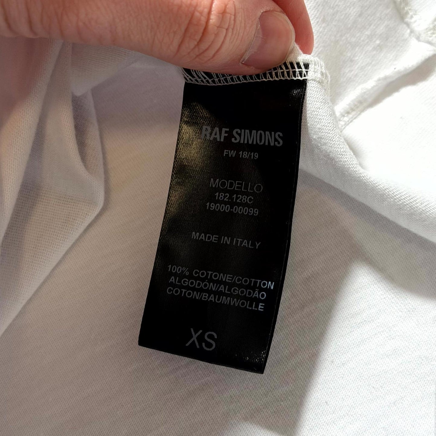 AW18 Raf Simons Christiane F. ‘Wet Hair’ Tee