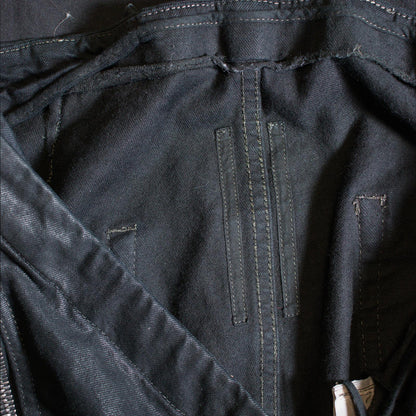 FW16 Rick Owens ‘Black Matte’ Aircut Denim