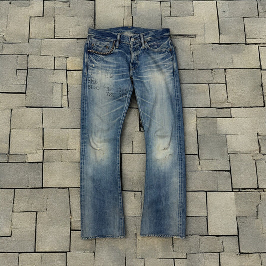 Hysteric Glamour Bootcut Typewriter Denim