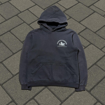 AW02 Raf Simons Black Virginia Creeper Colligate Hoodie