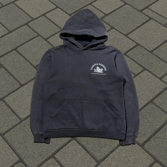 AW02 Raf Simons Black Virginia Creeper Colligate Hoodie