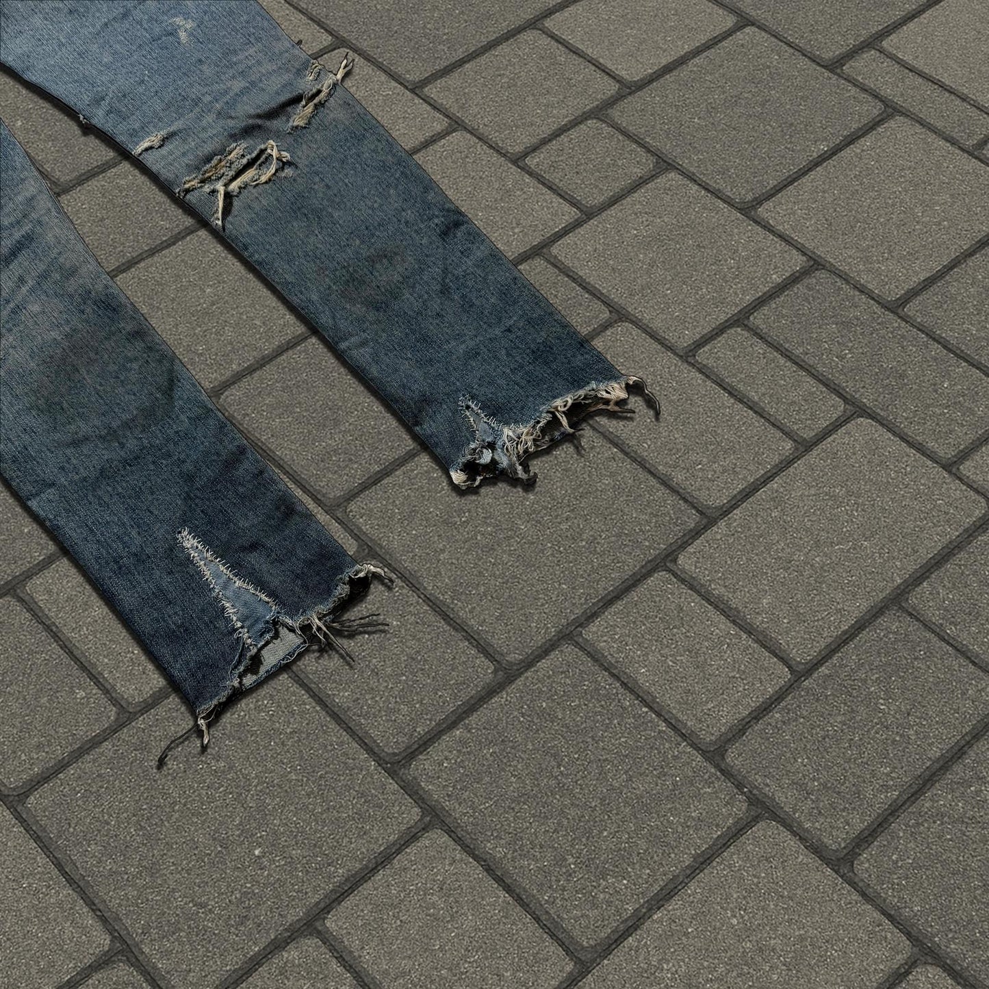 FW13 Saint Laurent Paris Blue Chain Denim