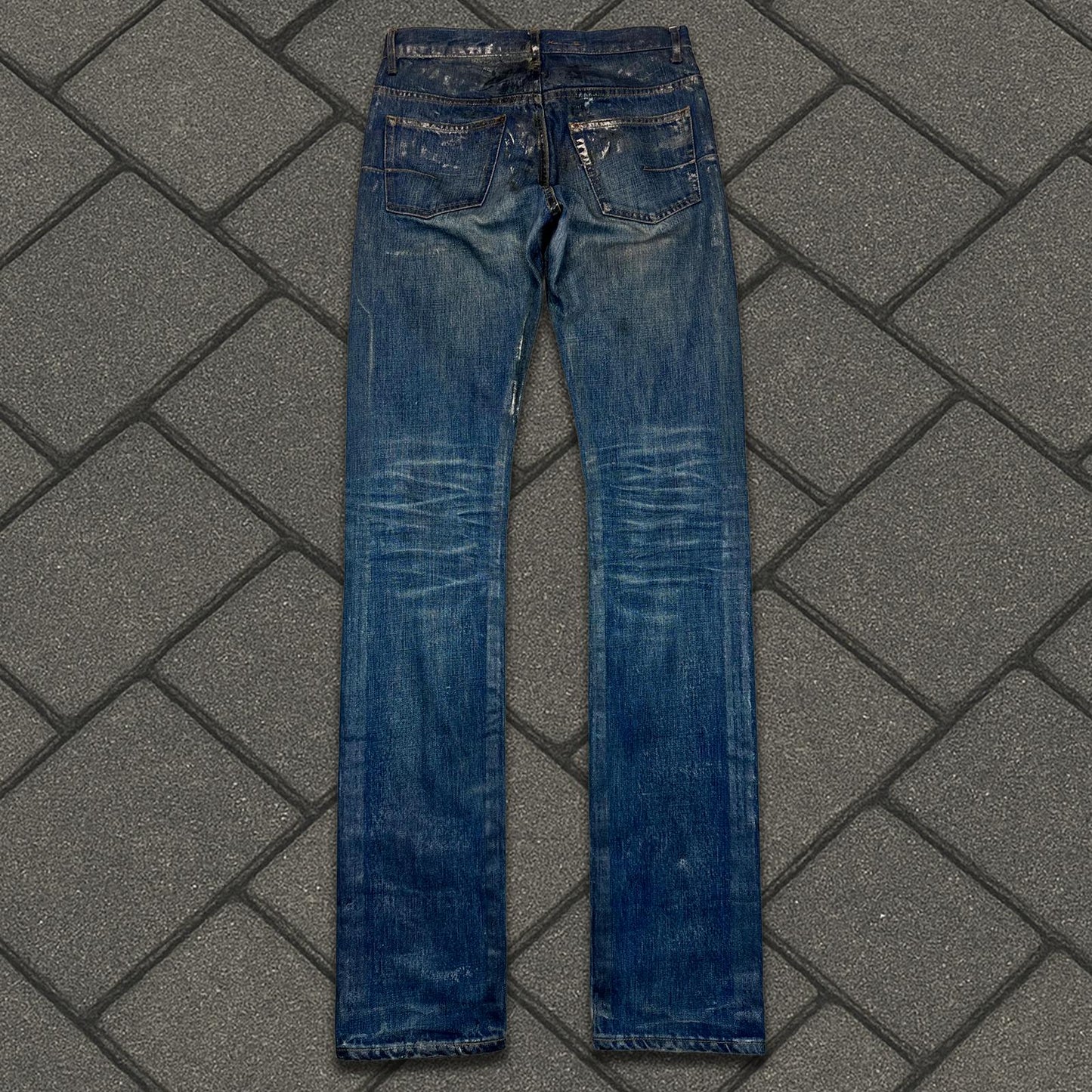 SS07 Dior Homme Blue Waxed Luster Denim
