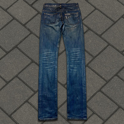 SS07 Dior Homme Blue Waxed Luster Denim