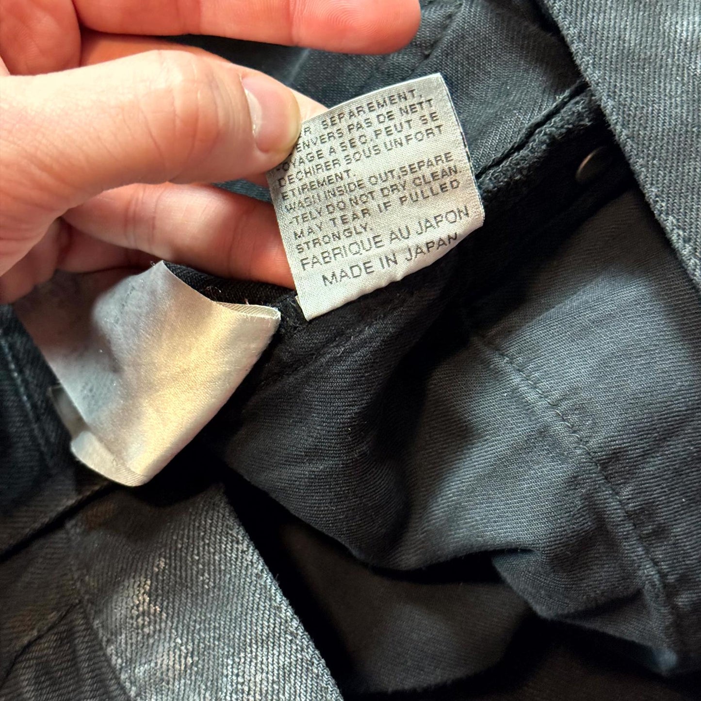 Dior Homme Black Light Wax Denim