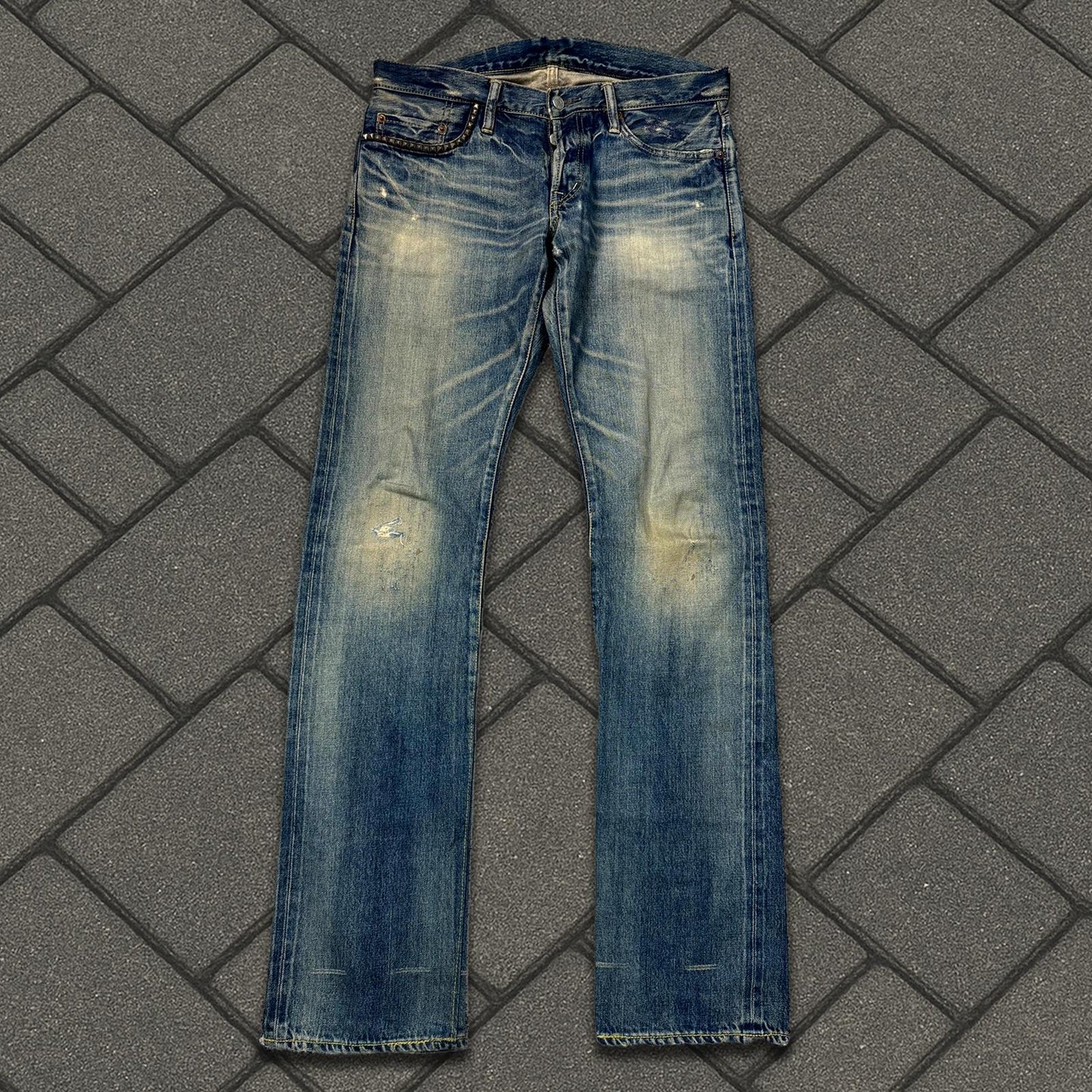 Hysteric Glamour Studded Pocket Bootcut Denim