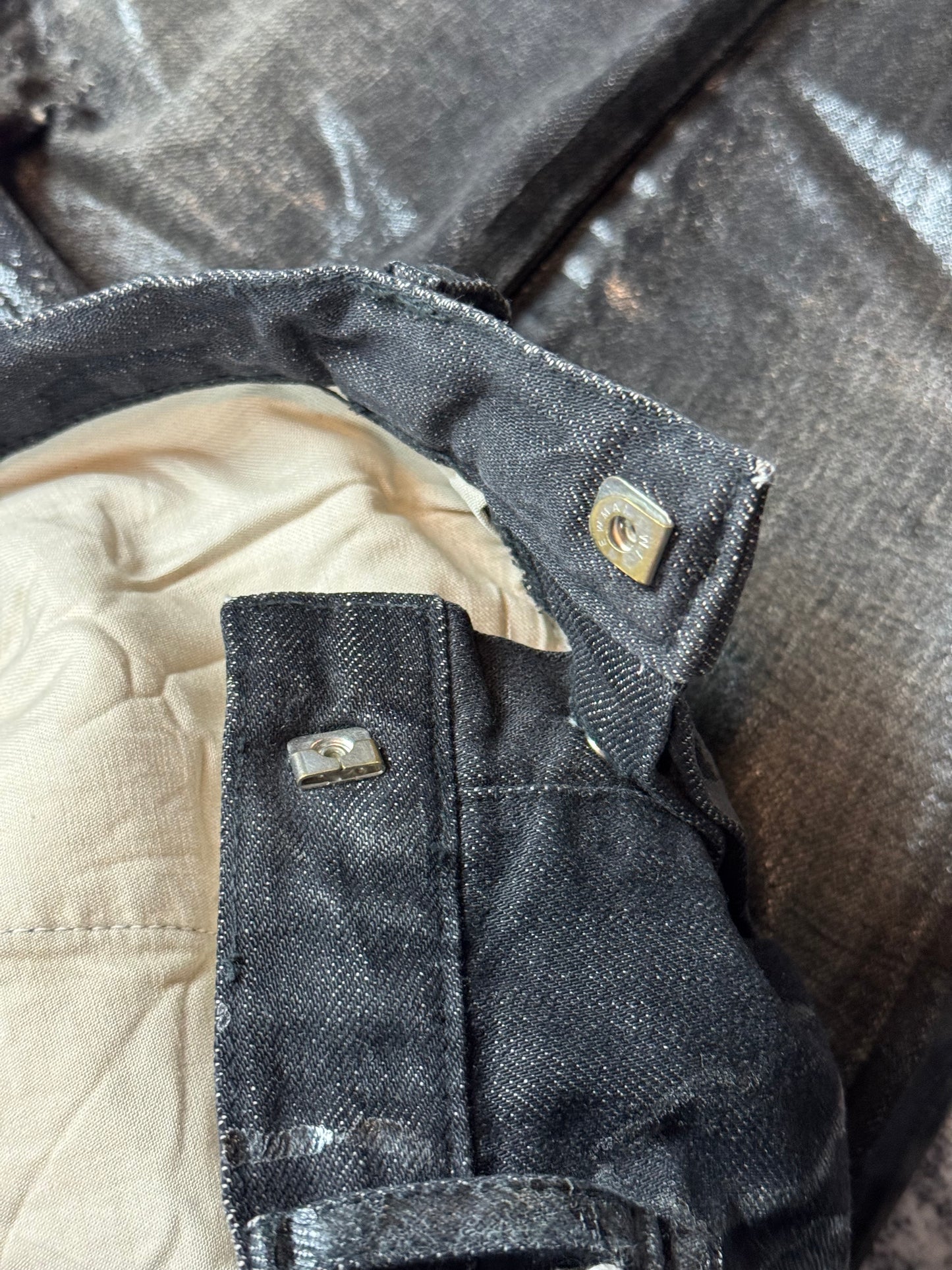 AW03 Dior Homme Black Luster Denim