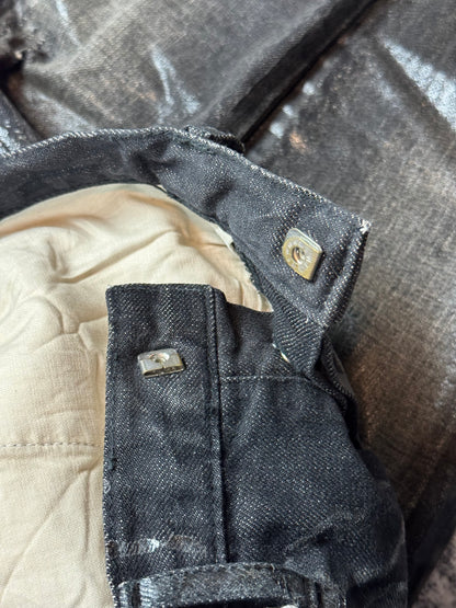 AW03 Dior Homme Black Luster Denim