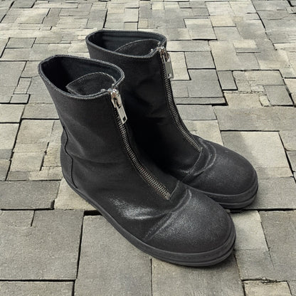 Rick Owens Waxed Middle Zip Ramones