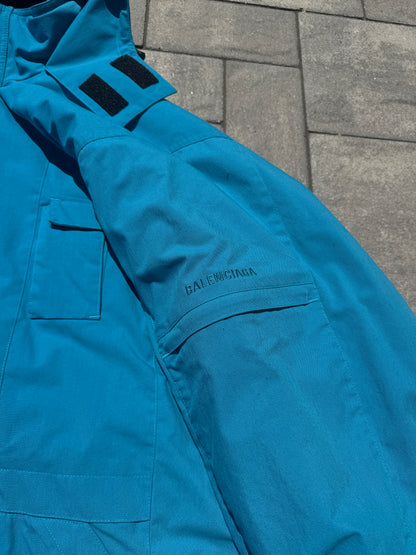 Balenciaga Blue Oversized Parka