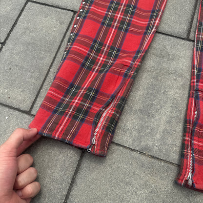 AW02 Undercover Studded Tartan Pants