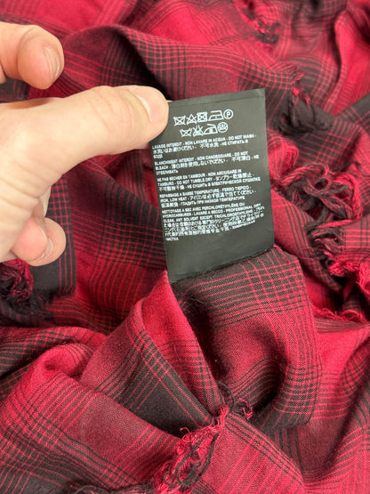 SS16 Saint Laurent Surf Sound Distressed Flannel