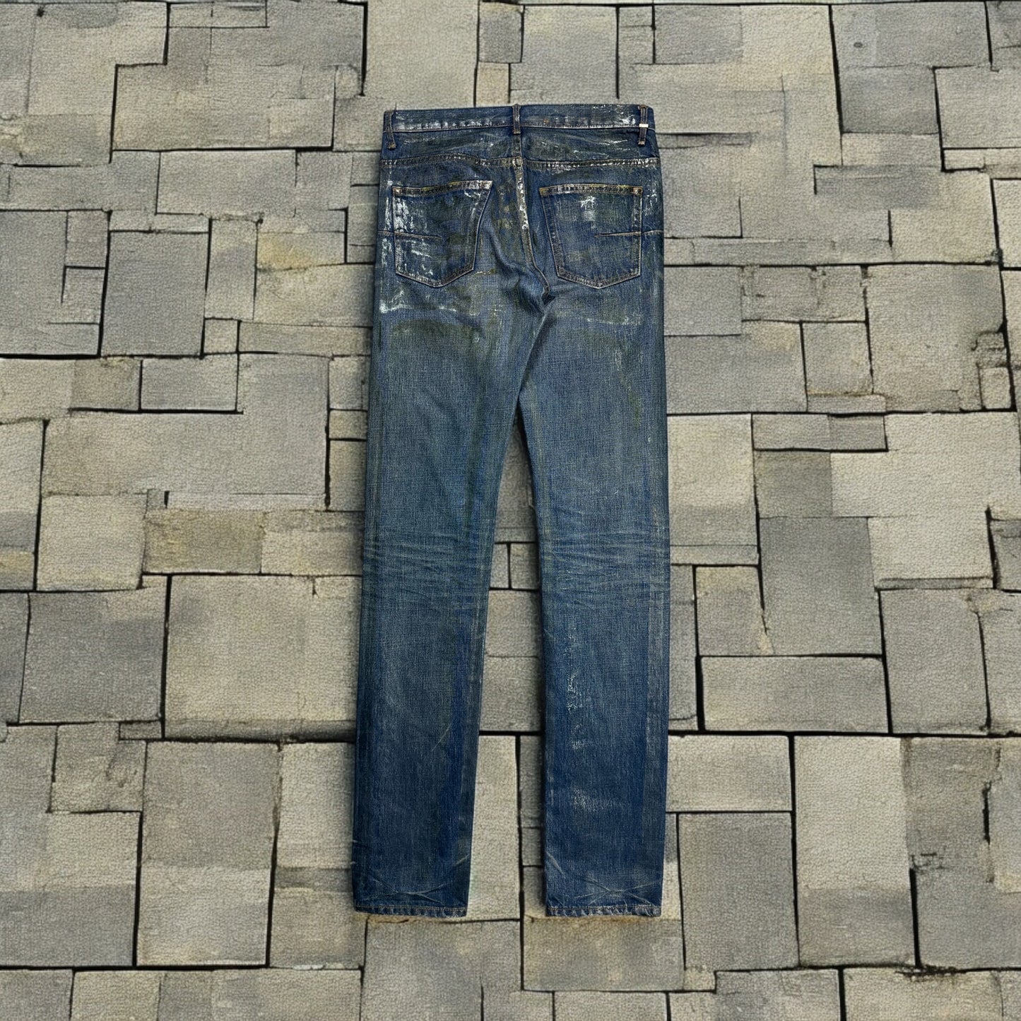 AW05 Dior Homme Clawmark Luster Waxed Denim