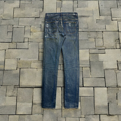AW05 Dior Homme Clawmark Luster Waxed Denim