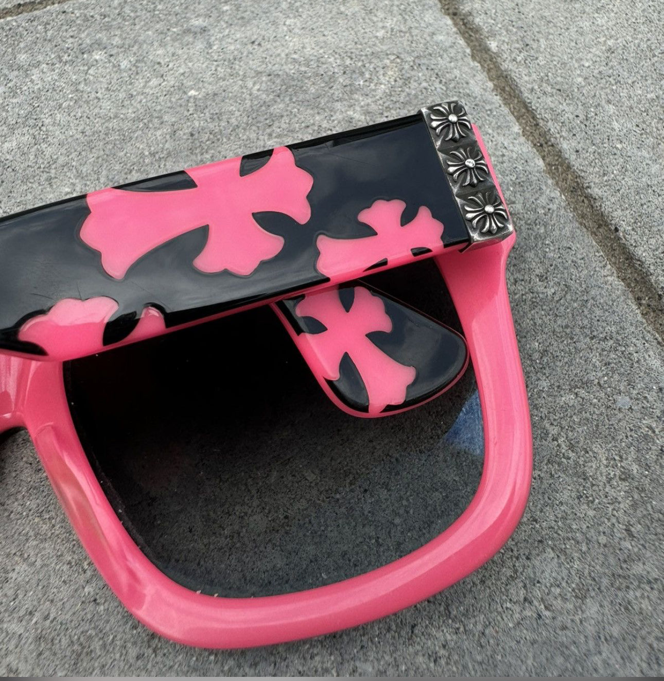 Chrome Hearts “SLHORE” Pink Sunglasses