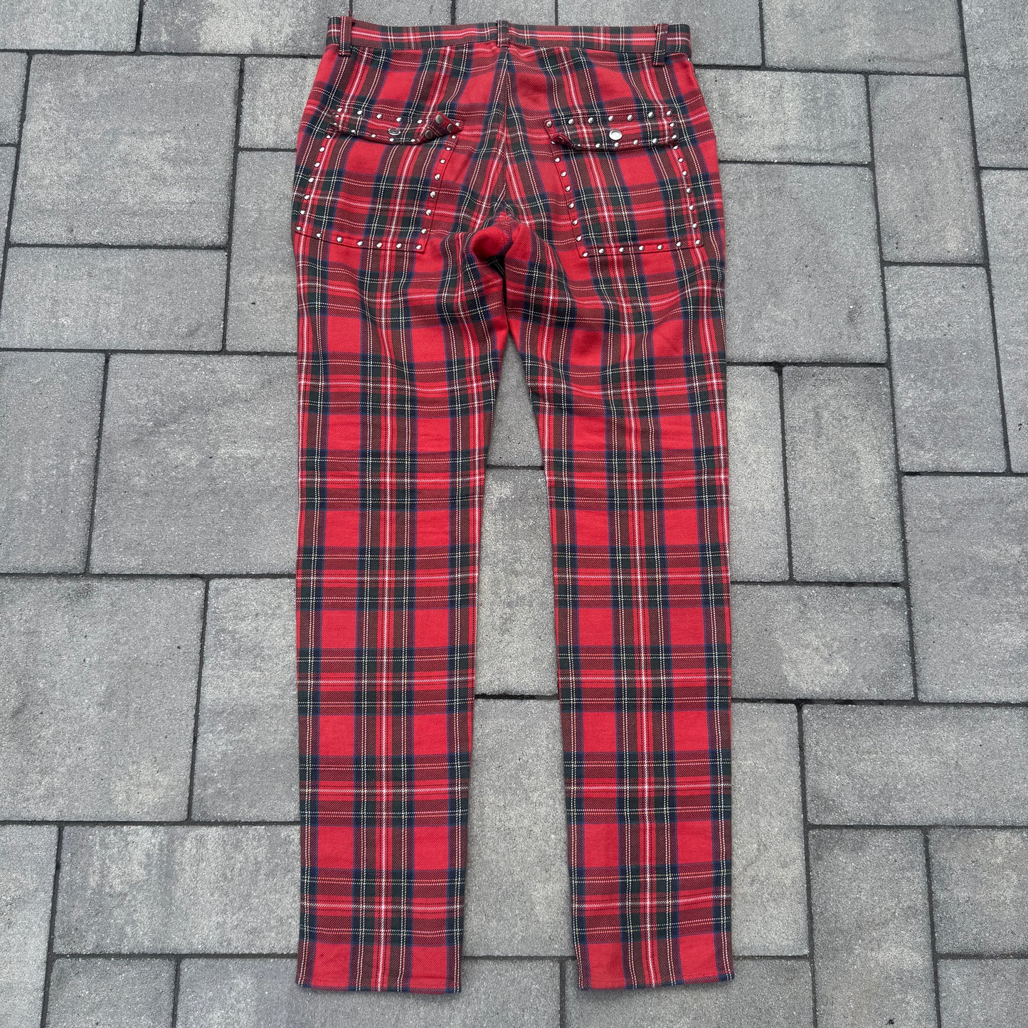AW02 Undercover Studded Tartan Pants