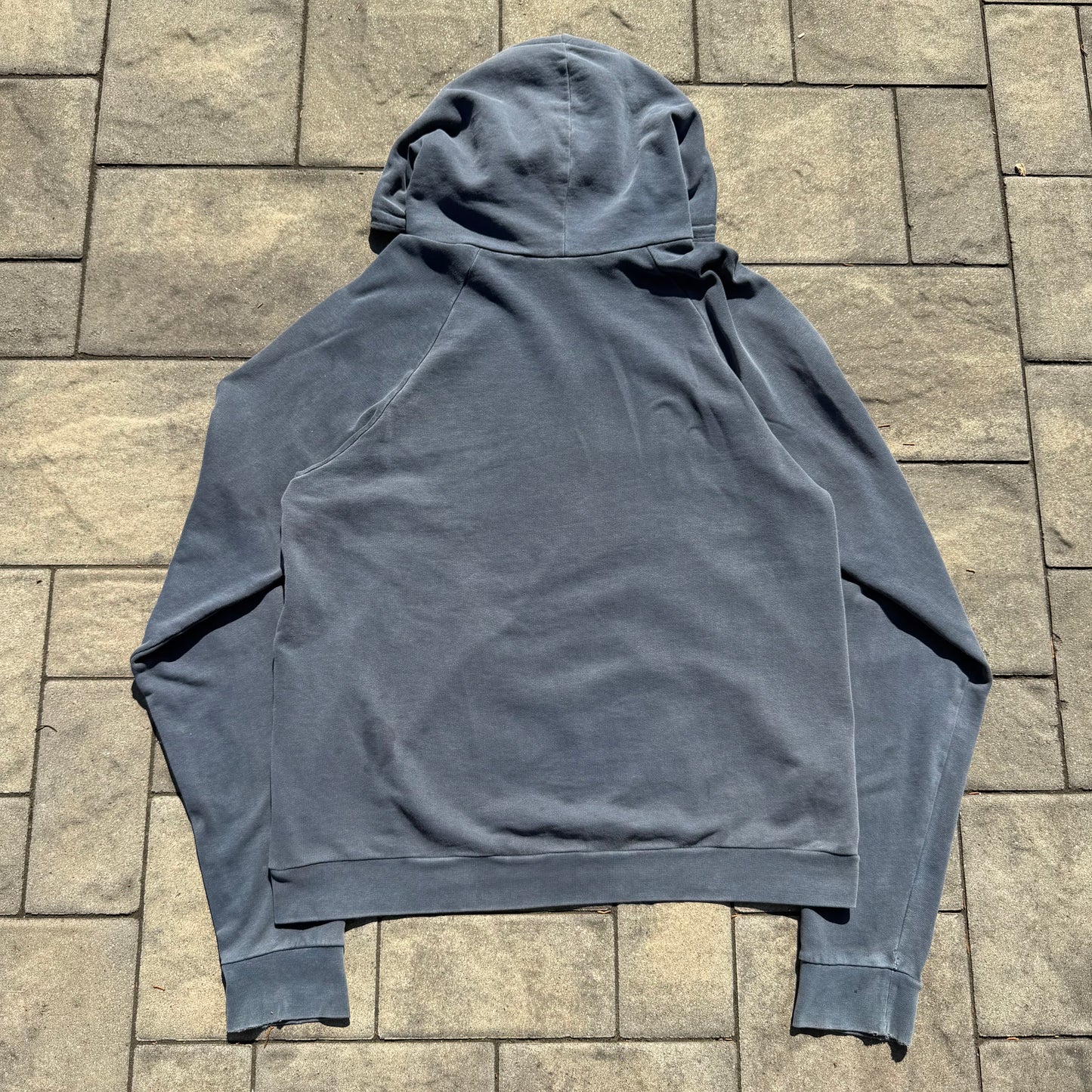 AW04 Raf Simons Navy Reverse Paisley Hoodie