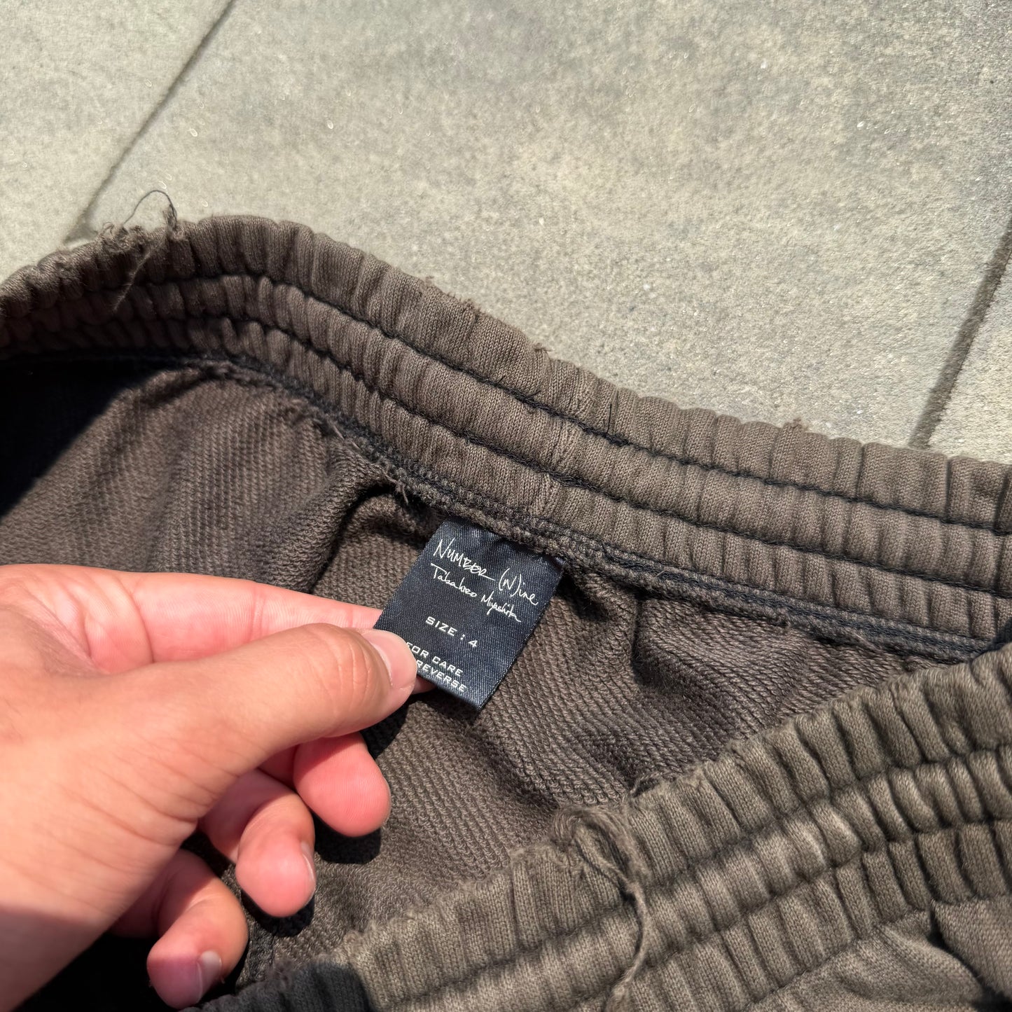 SS04 Number Nine Brown Sweatpants