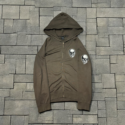 SS04 Number Nine Double Skull Zip Up
