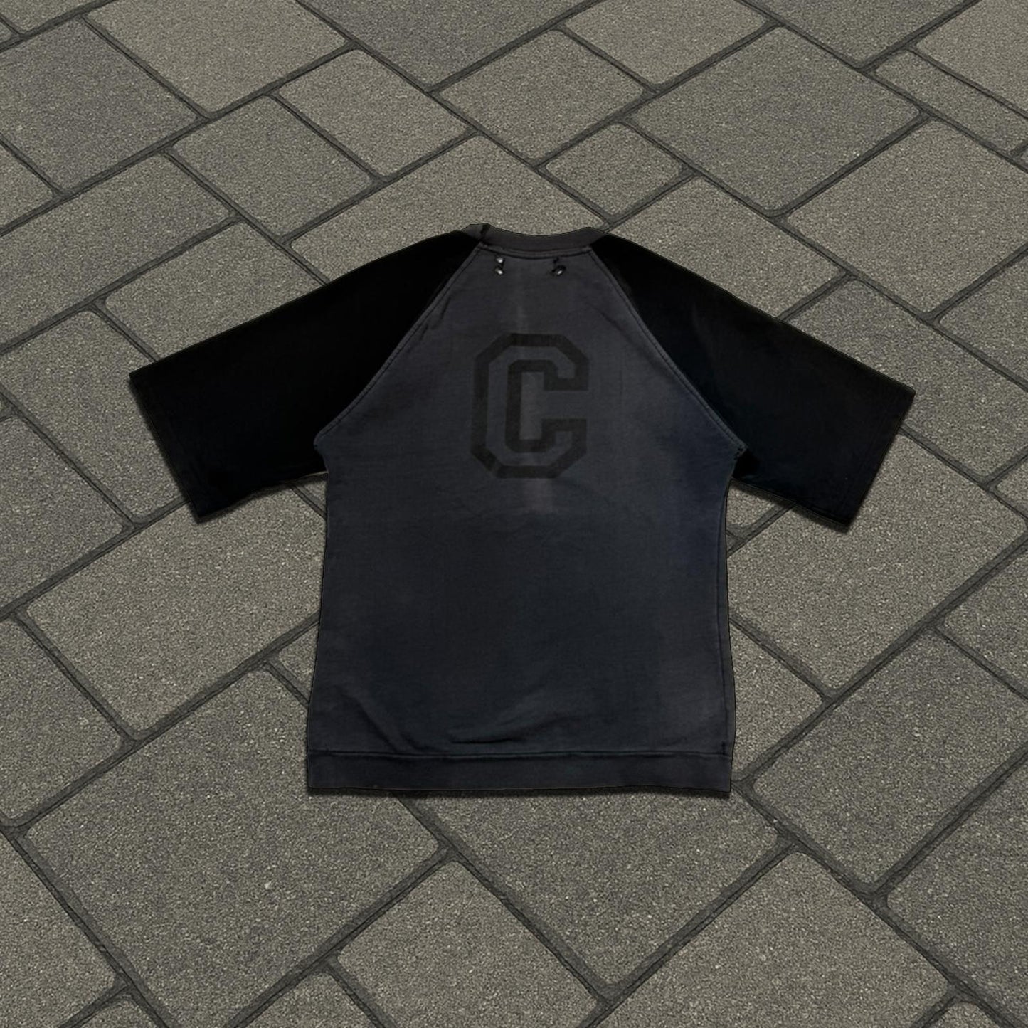 AW02 Raf Simons Black Virginia Creeper Raglan Shirt