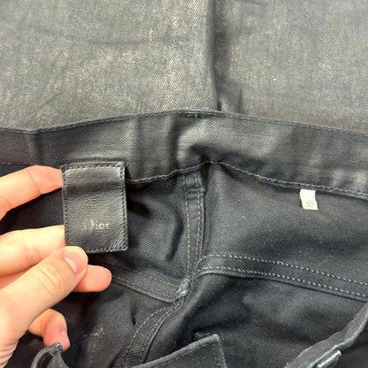Dior Homme Black Waxed Denim