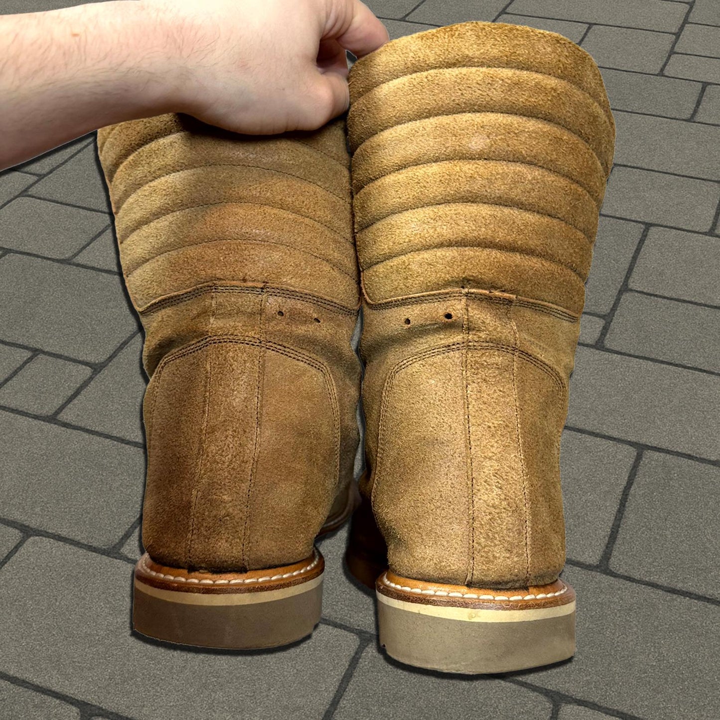 FW11 Rick Owens 'Limo' Brown Mohawk Boots