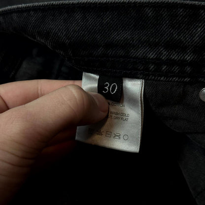 AW24 Enfants Riches Déprimés Black Thrashed Flare Denim