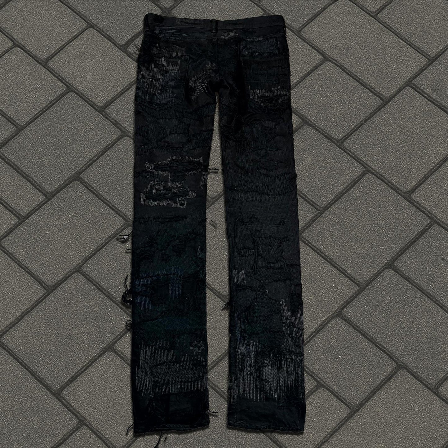AW05 Undercover Black 85 Boro Denim