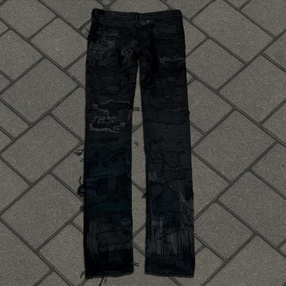 AW05 Undercover Black 85 Boro Denim
