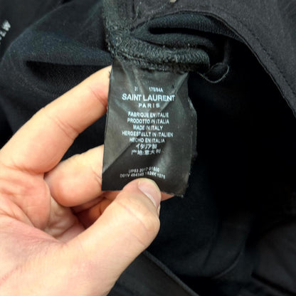 2017 Saint Laurent Paris Black Waxed D02 Denim