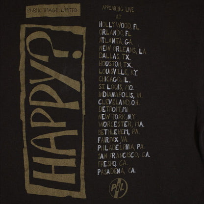 1987 Johnny Rotten Happy? Tour Tee