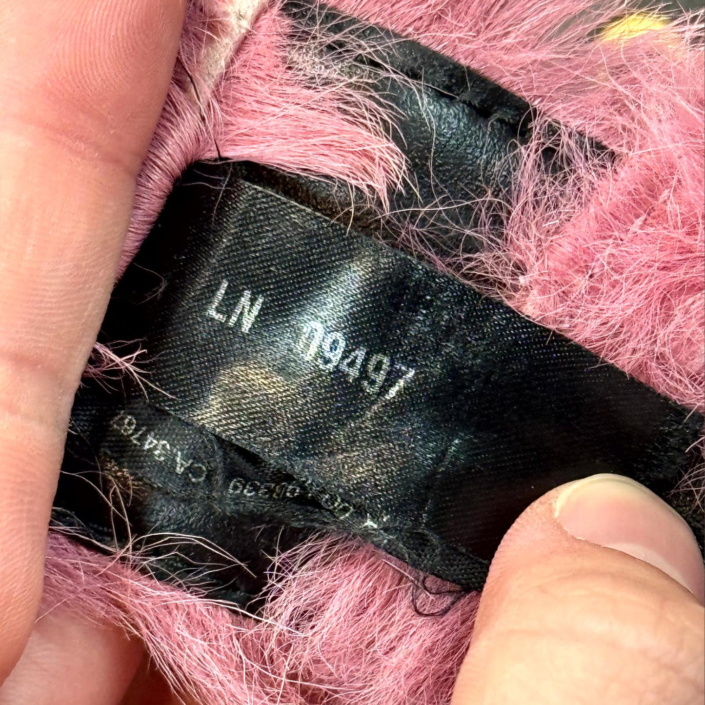 AW17 Prada Pink Fur Belt