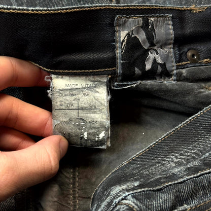 SS09 Rick Owens Black Wash Detroit Cut Denim