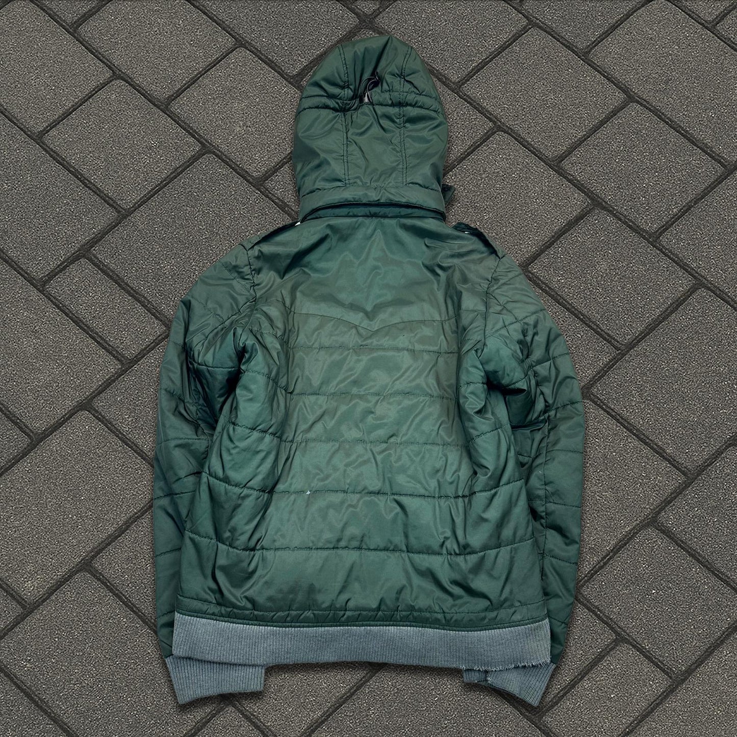 AW07 Undercover Dark Green Utility Puffer Jacket