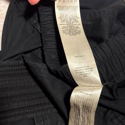 FW17 Rick Owens 'Glitter' Black Creatch Cargo Pants