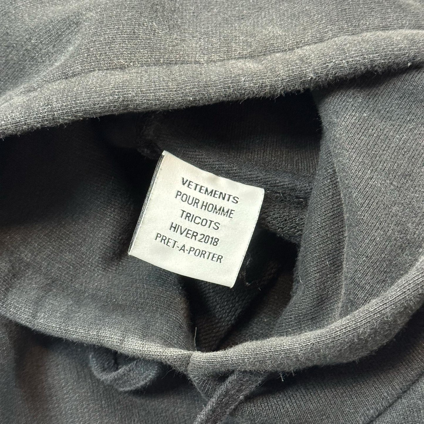 AW18 Vetements Deconstructed Antwerpen Hoodie