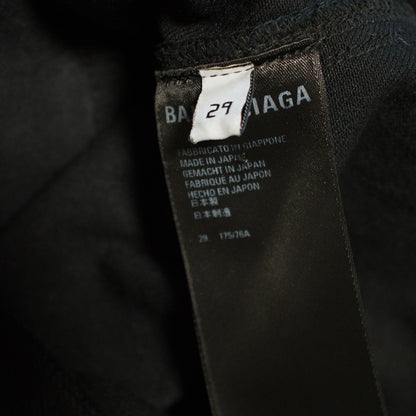 SS22 Balenciaga Pitch Black Raver Denim