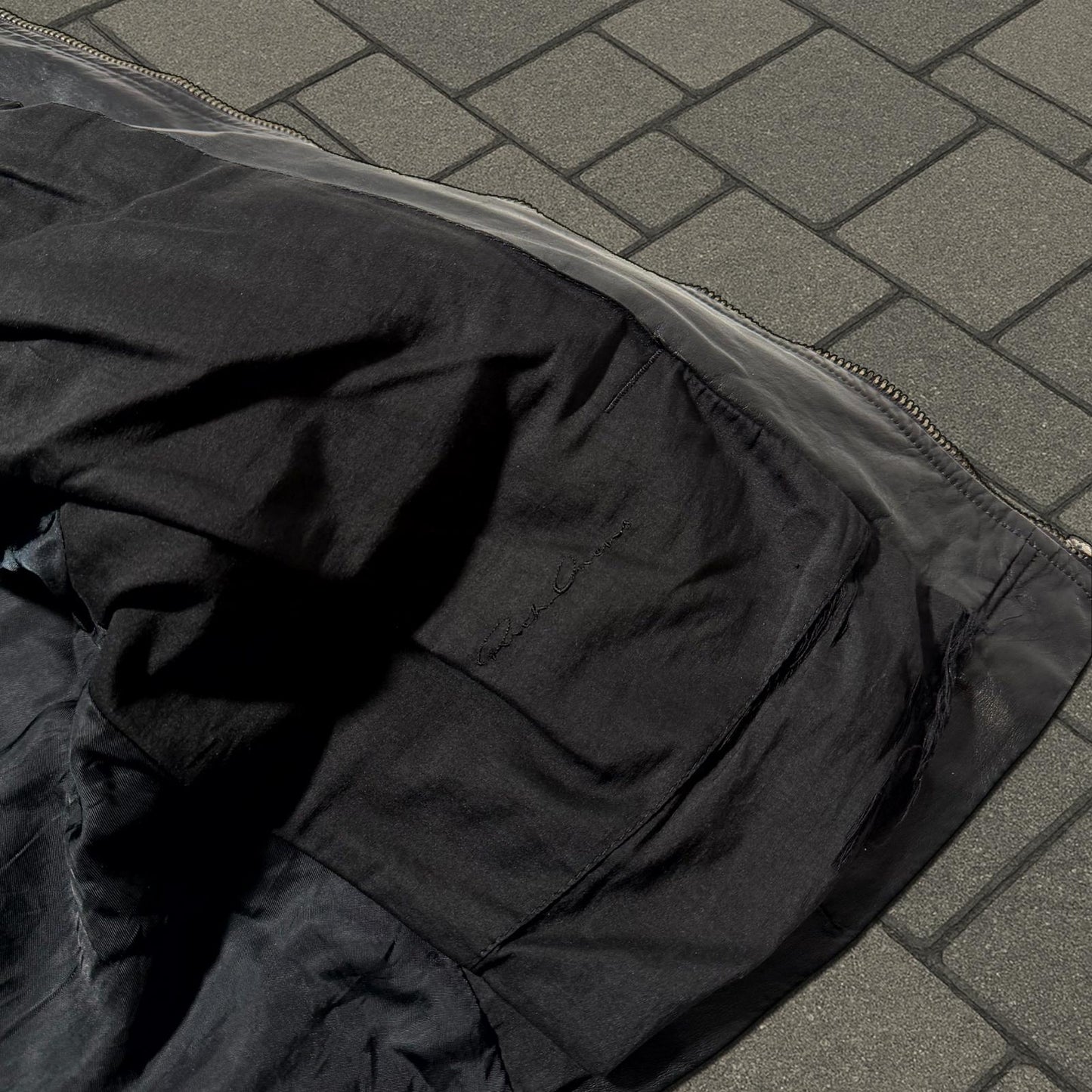 FW07 Rick Owens Leather Stooges Jacket