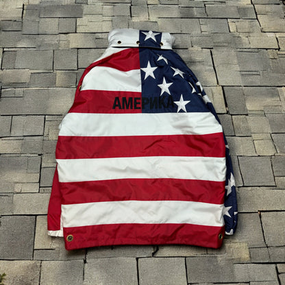 SS19 Vetements American Flag Parka